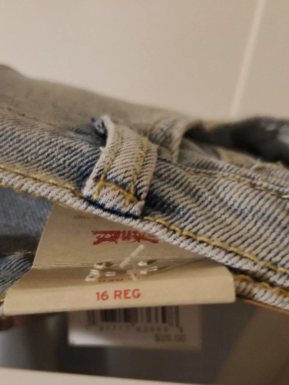 Levi's Girl's Youth Baggy Flare Jeans Distressed Stretch - Size 16 REG